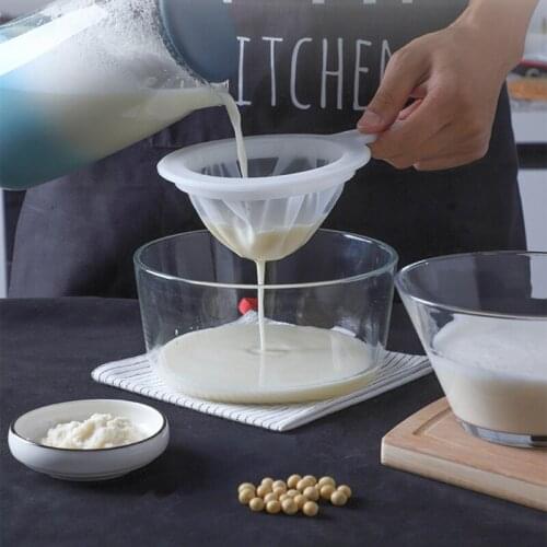 Reusable 100/200/400 Super Fine Mesh Sieve Strainer Colander with Handle for Honey Juice Tea Milk Soymilk Coffee Filter