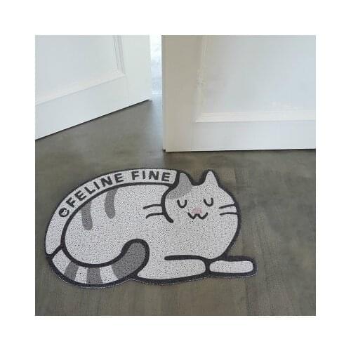 Cat Litter Pad Anti-Cat Litter Carry Out Cat Rubbing Foot Pad Cat Litter Box Pad Splash-Proof Cat Toilet Mat Anti-Skid Pad
