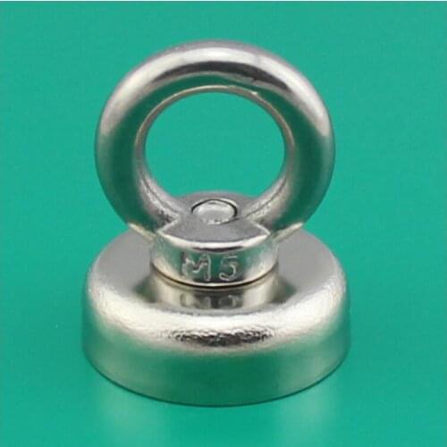 Free Shipping 2pcs Neodymium Iron Boron Strong Magnet N52 with Circular Rings Salvage Super 25x30mm Magnets Science Experiment