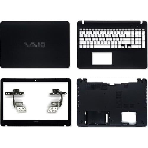 NEW For Sony SVF153 SVF152a23t SVF15 SVF152 FIT15 SVF1541 Series Lcd Back Cover/Front Bezel/Plamrest/Bottom Case No Touch Black