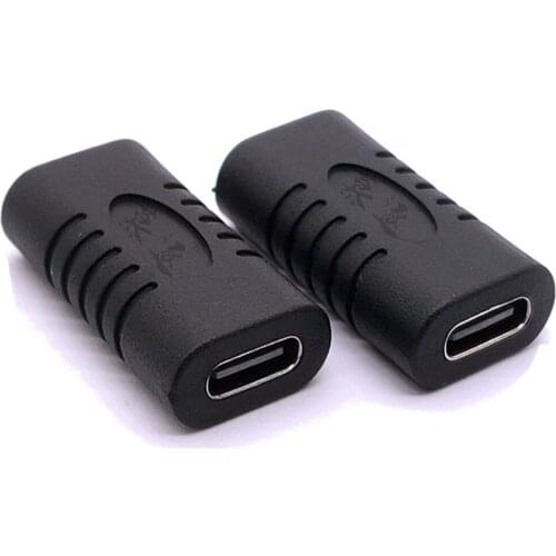 1PC USB 3.1 Type-C Female to Female Coupler USB-C Converter Adapter Connector Support for Charging Connection Extension