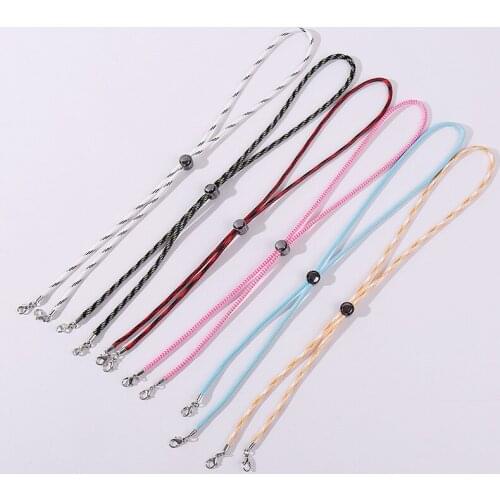 Adjustable Lanyard Handy Safety Face Mask Rest Ear Holder Rope Ear Hanging Rope Nose Clips Glasses Chains with Lobster Clasp