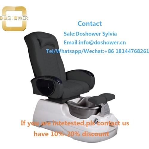 Manicure chair set with gelish uv gel full kit for pedicure luxurious chair with acetone proof leather