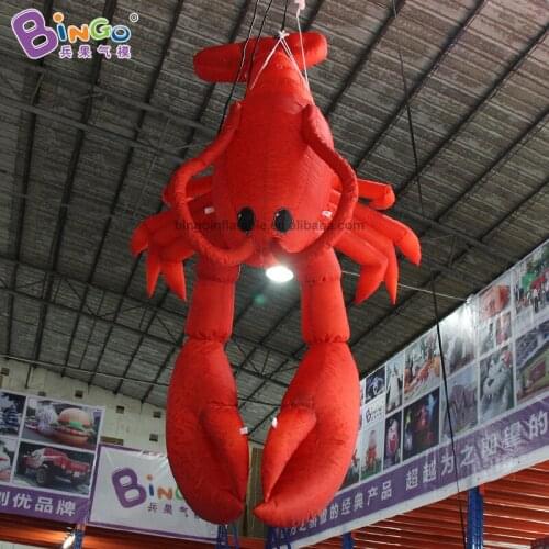 Unique 3 meter inflatable red lobster/custom restaurant or Ocean Park using inflatable prawn balloon/inflatable advertising toy