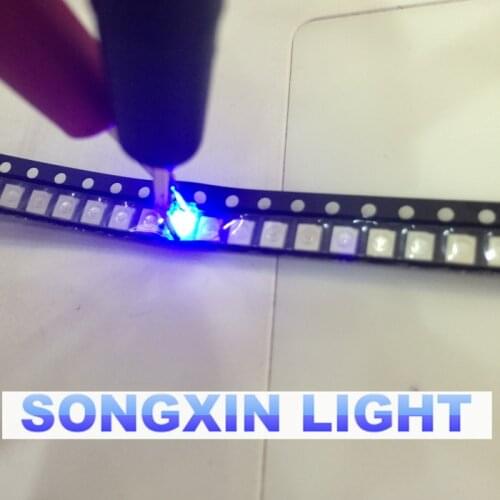 XIASONGXIN LIGHT 500pcs/lot 1210 3528 SMD LED Ultra Bright Blue Light Diode 470-475NM 3.0-3.6V Chip led lamp high lighting