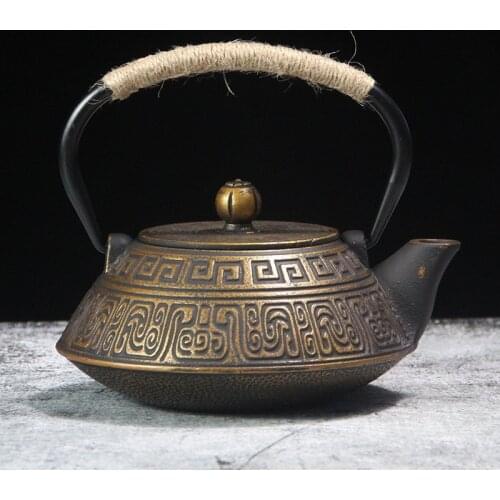 Japanese tea making cast iron handmade heater pot household retro suit teapot boiled wate kettle radiant cooker set