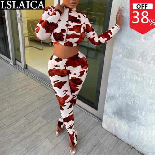 Clothing Women Exposed Navel Fashion 2 Piece Sets Womens Outfits Elastic Waist Pullover O-Neck Casual Conjuntos De Mujer