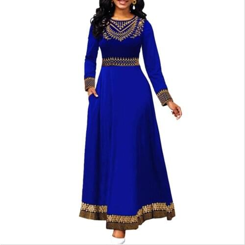 Woman Dress 2021 Spring Elegant Sexy Vintage Print High Waist Ball Gown Maxi Dresses Casual Plus Size Slim Long Party Dress 5XL