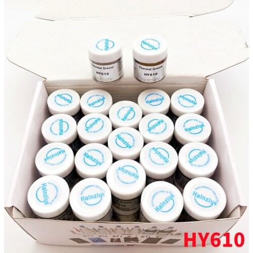40 PCS,HY610,10g,gray Silicone Thermal Paste,Conductive Grease Sink For CPU GPU Chipset Laptop PC Cooling With Scraper,3.05W/m.k