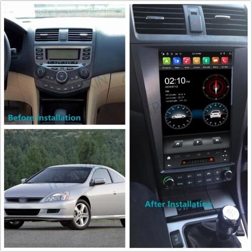 For Honda Accord 7th 2003-2007 Android 9 Carplay Radio Player Car GPS Navigation Head Unit Car stereo BT WIFI