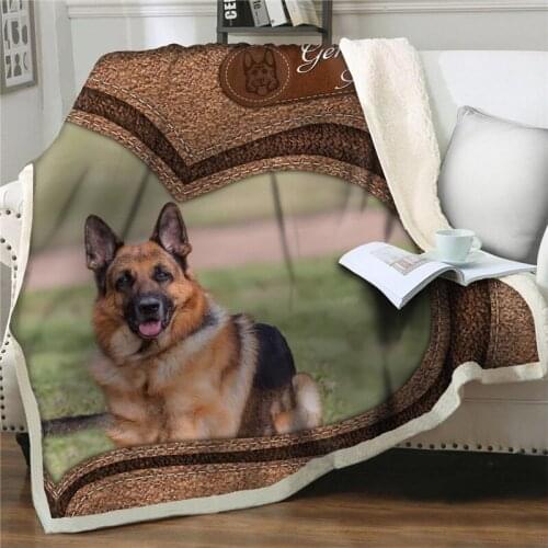 3D Cartoon Dog Printed Velvet Plush Throw Fleece easy wash Blanket Bedspread Soft Sherpa Couch Quilts Cover Travel Youth Bedding