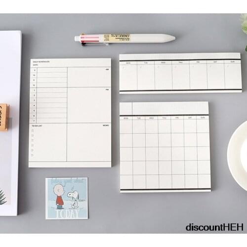 Weekly Monthly Planner To Do List Notebook Checklist Daily Schedule Memo Pad Message Note Schedule