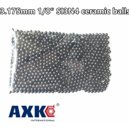 2021 New 100pcs 3.175mm 1/8" Si3n4 Ceramic Balls Silicon Nitride Used In Bearing/pump/linear Slider/valvs G5