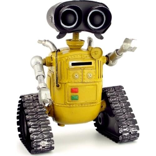 Retro iron American punk robot decoration creative metal arts and crafts living room bookcase decoration