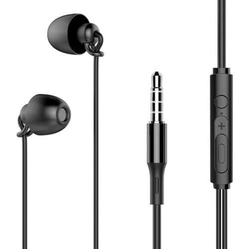 Soft Sleeping Headphone Sleeping Earbuds Wired In-Ear Headphone Earphones For Travel Sleeping Earphone
