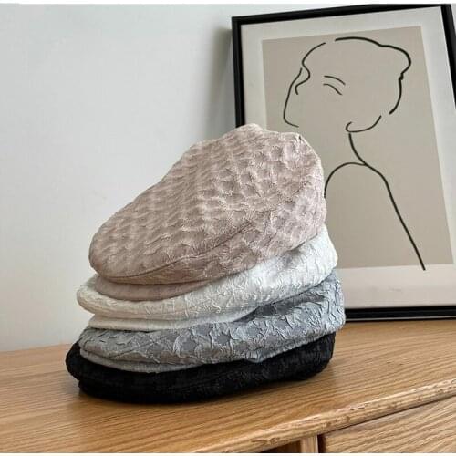 New Style Beret Seersucker Forward Cap Japanese Literature and Art Retro Painter Cap Fashion Womens Cap