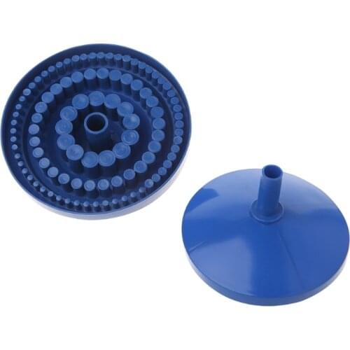 Drill Bit Storage Case Stand Round Shape Hard Plastic Organizer 100Pcs Hole Tool