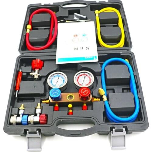 Professional Refrigerant Household Car Air Conditioning Fluoride Adding Tool Kit Freon Common Cool Gas Meter
