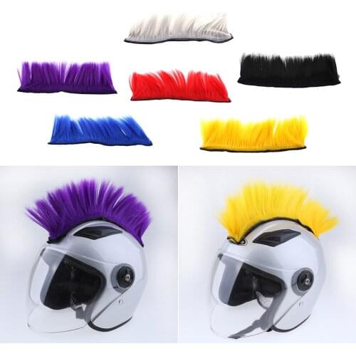 DIY Helmet Mohawk Hair Punk Hair For Motorcycle Ski Snowboard Helmets