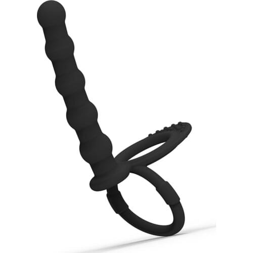 Silicone Double Penetration Penis Strapon Anal Beads Strap On Plug Man for Beginner Anus Dildo Sex Toys for Couples