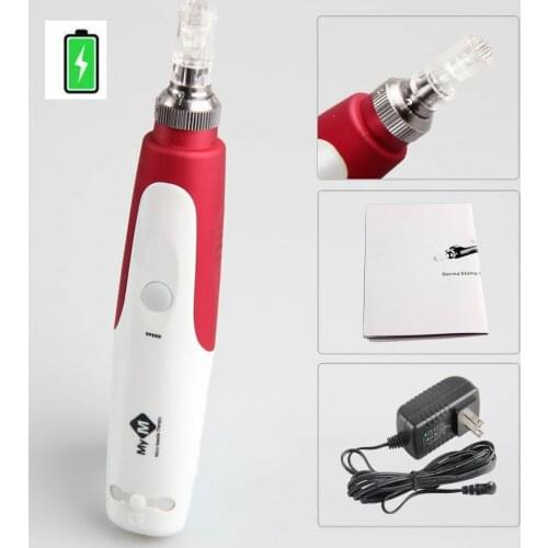 USB Rechargable Dr Pen Needles Cartridge Exfoliate Shrink Pores Device Bayonet Dermapen Micro Rolling Derma Stamp Therapy Skin