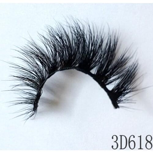 IN USA 50pair 25 mm 3D Mink Lashes Fluffy Natural Long False Eyelashes 100% Cruelty Free Handmade Mink Hair Full Strip Wholesale