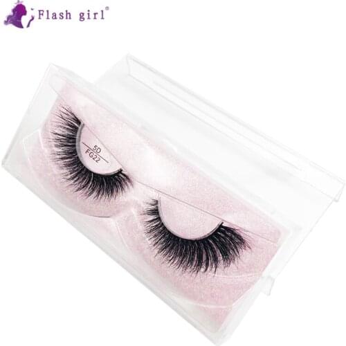 High Quality 1 Pair 5D Mink Eyelashes Natural Volume Eyelash Extension Thick Handmade Full Strip Lashes Makeup FG22