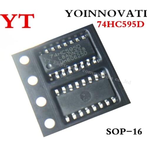 20pcs/lot 74HC595D 74HC595 HC595D SHIFT REGISTER 8BIT IC 16-SOIC Best quality