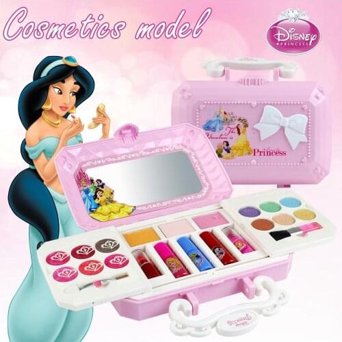 23pcs Disney girls frozen Cosmetics Set Toy Make Up box set princess Play House Girls Dressing Cosmetic Gift Box