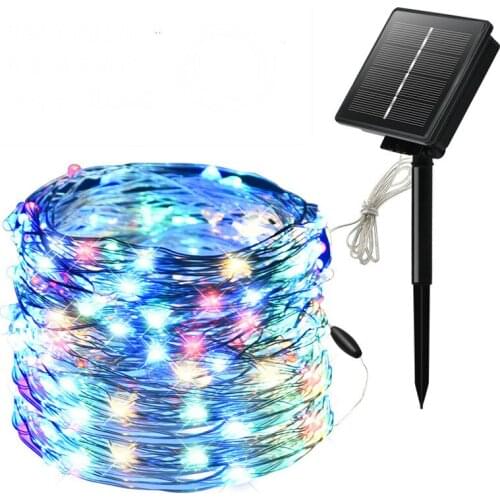 String lights 100/200LED Christmas decoration outdoor courtyard colored lights holiday wedding copper wire lights