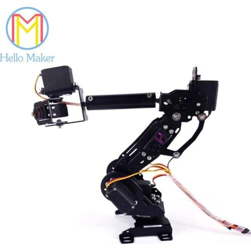New Colorful Mechanical Arm A4,7 Axis Rotating Robot .7PCS High Torque Servo . Arm Model.For DIY .Robot Competition