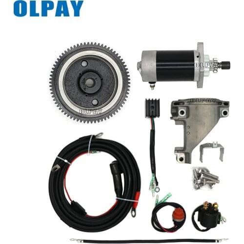 Outboard motor Rear Control Change to Electric Start Engine Kit for YAMAHA 4 stroke 9.9HP Outboard Motor(New Style)