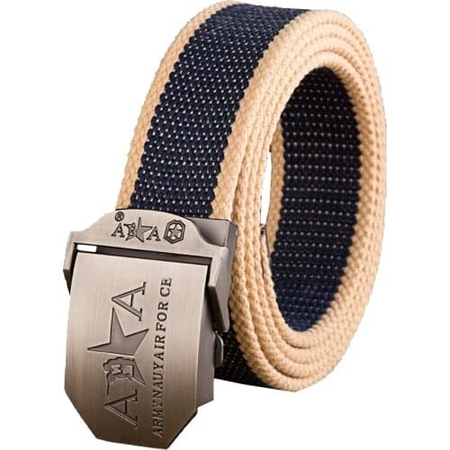 High Quality Mens Belt No Metal Plastic Buckle Canvas Belts Casual Jeans Belt Designer Men High Quality Cinturones Hombre