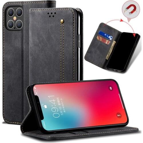 Luxury Leather Flip Wallet Case For iPhone 12 Mini 11 Pro XS Max XR X 8 7 6 6s Plus SE 2020 Card Slot Stand Magnetic Phone Cover