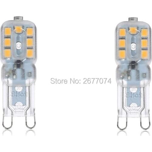 14leds 4W Warm White Cool White Mini G9 14SMD 2835 300-400LM Decorative AC220V LED Bi-pin Lights led light 2PCS JTFL211-ly