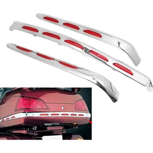 Motorbike High Quality Fairing Lens Trunk Moldings Saddlebag Tail Box Decoration For Honda Goldwing GL1800 2001-2011 GL 1800