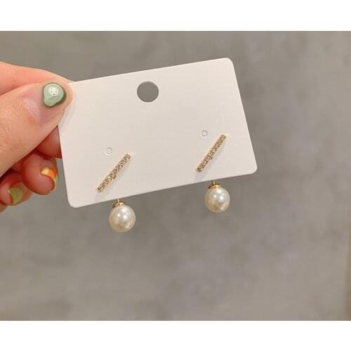 Womens Simple Earrings Dangle Earrings Girl Pearl Heart Earrings Jewelry Accessories for Women