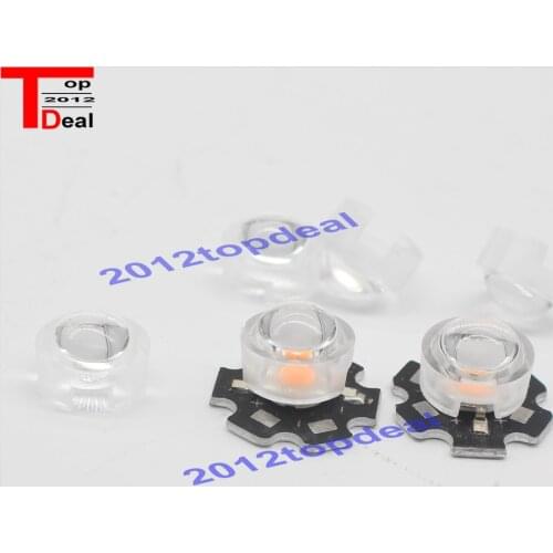 10pcs 50pcs 100pcs 13mm *10mm Led Lens Holder 30 45 60 90 Degree For 1w 3w LED High Power Bead Bulb