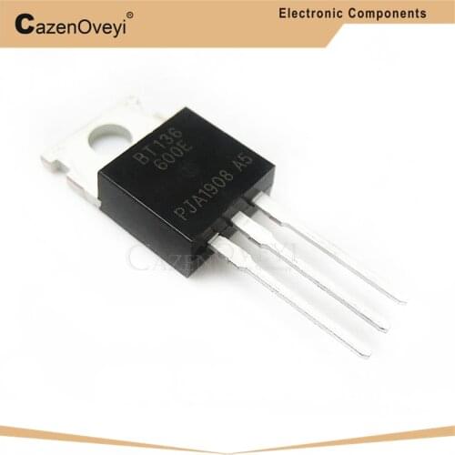 10pcs/lot BT136-600E BT136 BT136-600 600V 4A Triacs RAIL TRIAC TO-220 new original In Stock