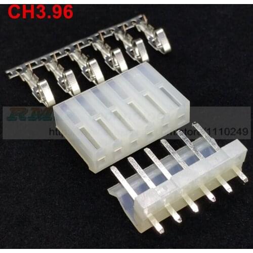20set/lot CH3.96 2139 CH3.96-6P connector 3.96 mm 6pin 20pcs male + 20pcs female + 120pcs terminal