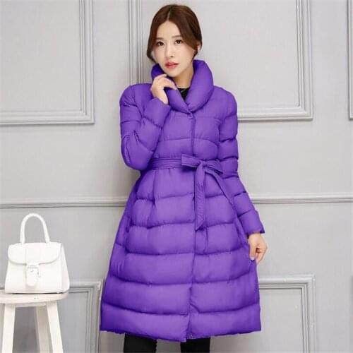 2016 Womens Jacket New Medium-Long Down Cotton Parka Plus Size Coat Women Winter Coat Long Women Warm Outerwear 632