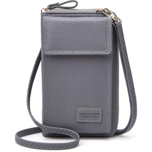 2021 Mini Womens Shoulder Bags for Phone Leather Black Blue Pink Wallet Fashion Shopping Small Handbag with Strap