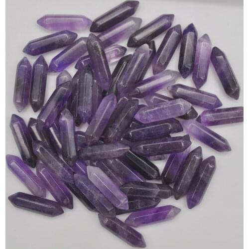 35x8MM Purple Crystal Cabochon CAB GEM Crystal Pillar Jewelry Pendant Making (5 pcs/lot) H217