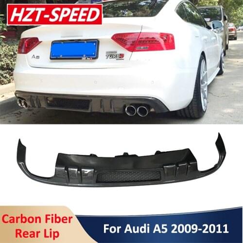 A5 DTM Style Real Carbon Fiber Rear Lip Shovel Back Bumper Diffuser Car Body Kit For Audi A5 2/4 Doors Standard 2009-2011