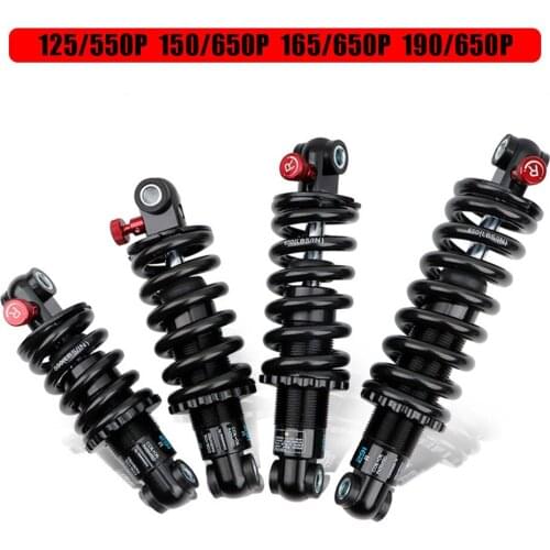 Durable Metal MTB 190MM Mountain Bike Alloy Air Rear Shock Absorber Adjustable Damping for Cycling Travel