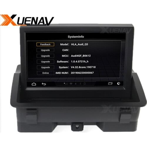 XUENAV Android system Car GPS Navigation For-AUDI A1 2010-2018 Auto Radio Stereo Multimedia Player TV WIFI