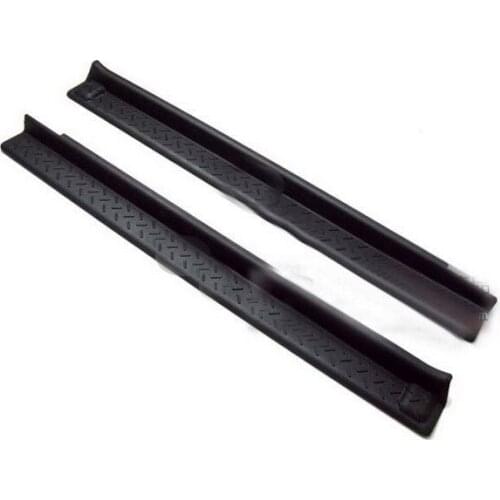 Black door sill / sills scuff plate for Jeep Wrangler JK 2 door 2007-2013