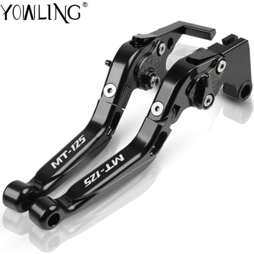 CNC Motorcycle Accessories Folding Extendable Brake Clutch Levers For YAMAHA MT125 MT 125 MT-125 2015 2016 2017 2018 2019