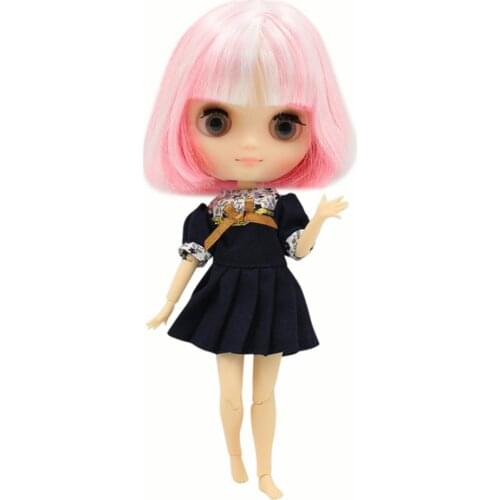 Blyth Middie Doll Joint body matte face white mix pink 1/8 20cm bjd gift toy
