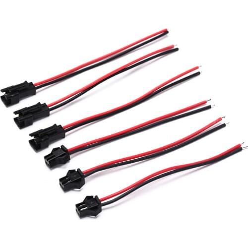 10Pair For Led Strip 10cm 22AWG Whosesale2Pins Plug Male To Female Wirer Quick ConnectorTerminal Block 2 Way Easy Fit Connector